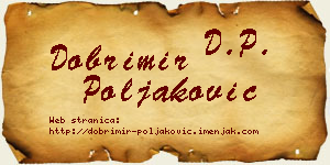 Dobrimir Poljaković vizit kartica